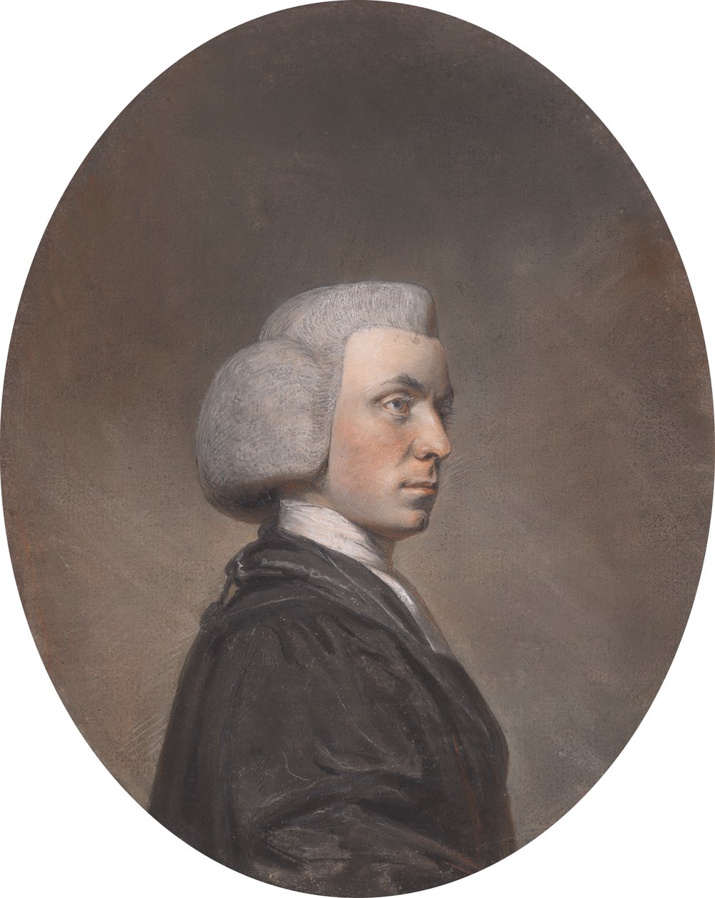 Porträtt av en gudomlig av Hugh Douglas Hamilton