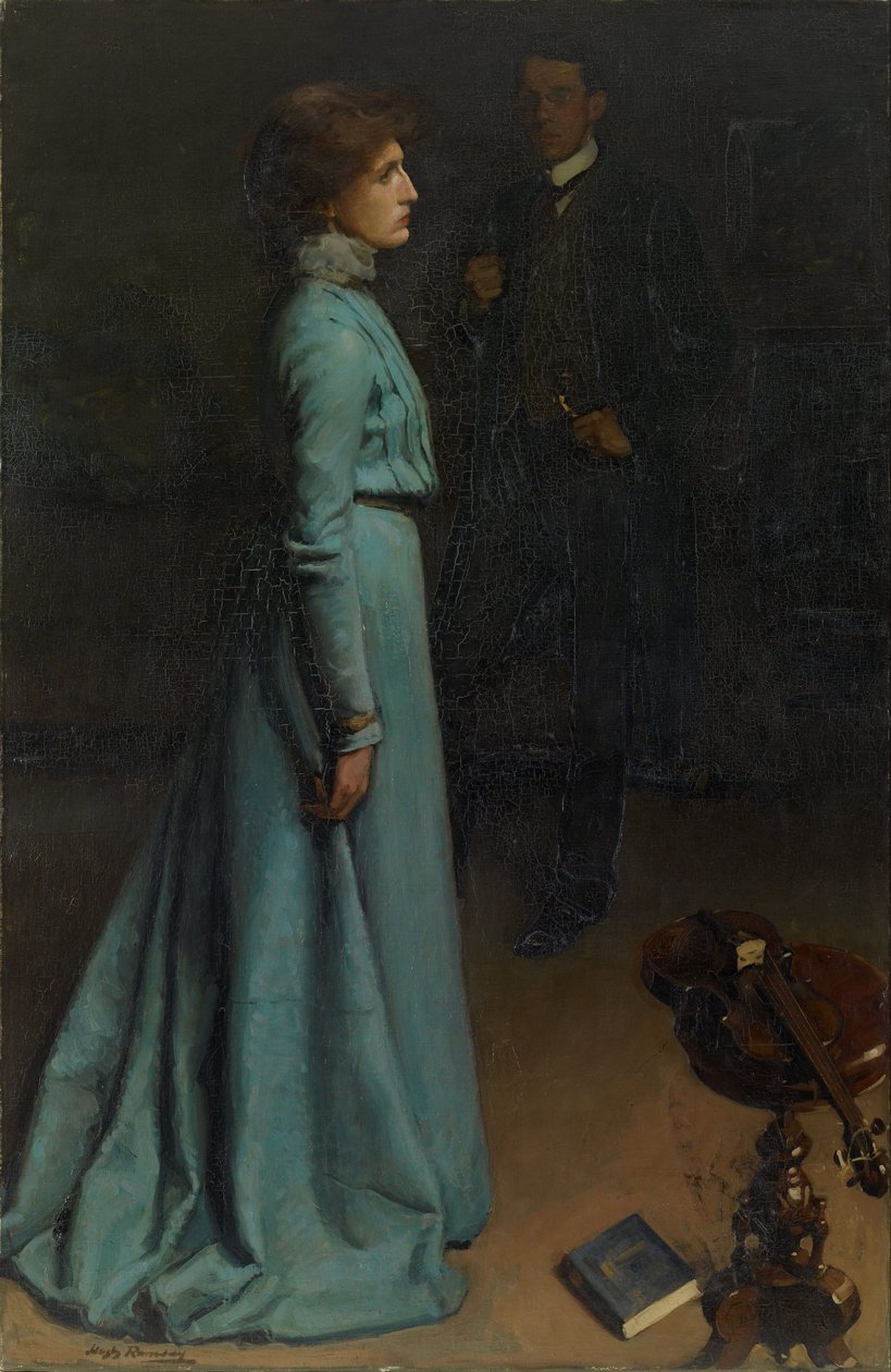 Damen i blått (Mr och Mrs J S MacDonald) av Hugh Ramsay