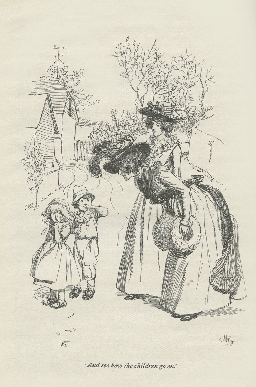 Och se hur barnen går vidare, 1896 av Hugh Thomson