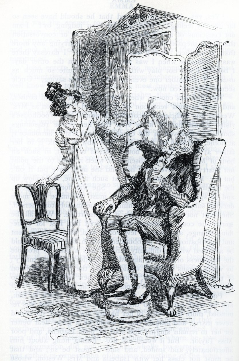"Emma et Mr Knightley" (illustration) av Hugh Thomson