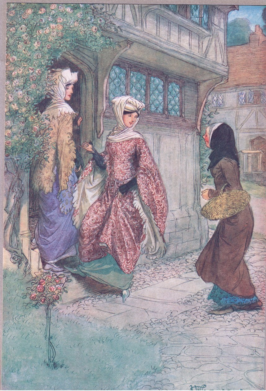 Följ med oss och se, illustration från The Merry Wives of Windsor, 1910 av Hugh Thomson