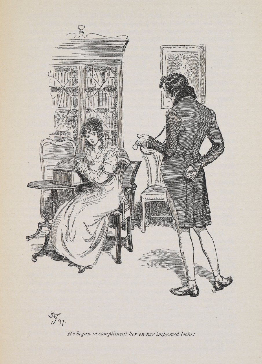 ジェーン・オースティンの小説 1897 年 (版画) スウェーデン語 av Hugh Thomson