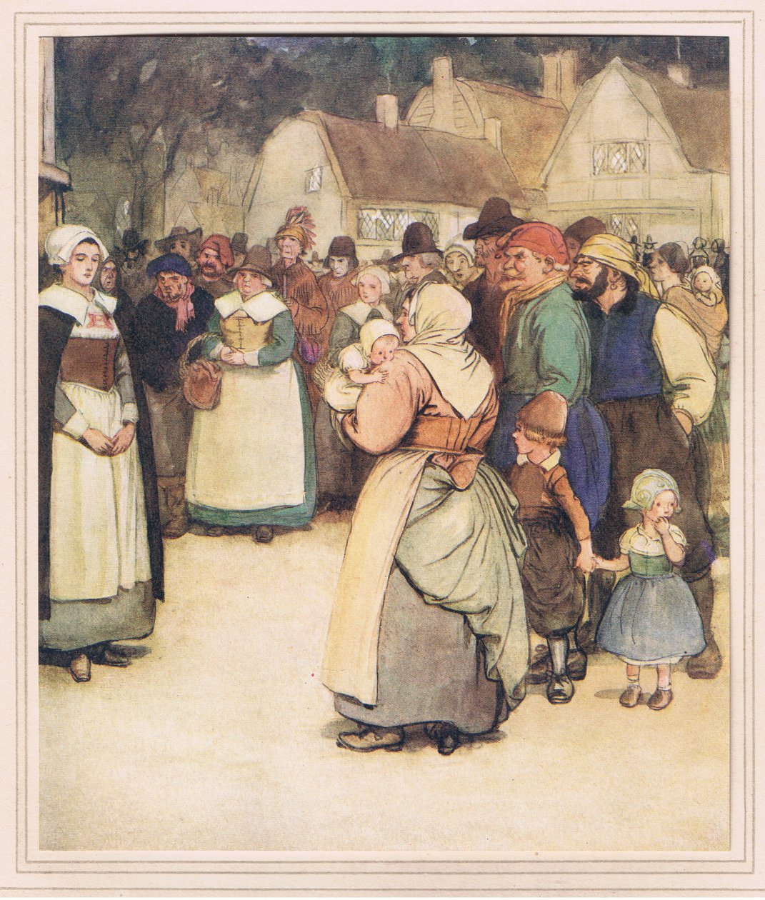 Hester vid foten av schavotten av Hugh Thomson