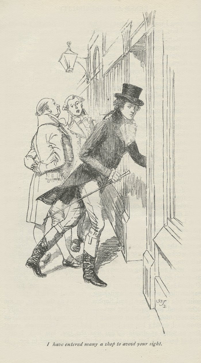 Jag har gått in i många butiker för att undvika din syn, 1896 av Hugh Thomson