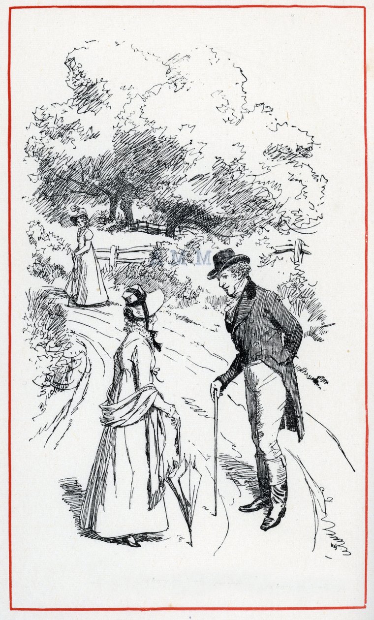 Illustration för "Emma" av Jane Austen (illustration) av Hugh Thomson