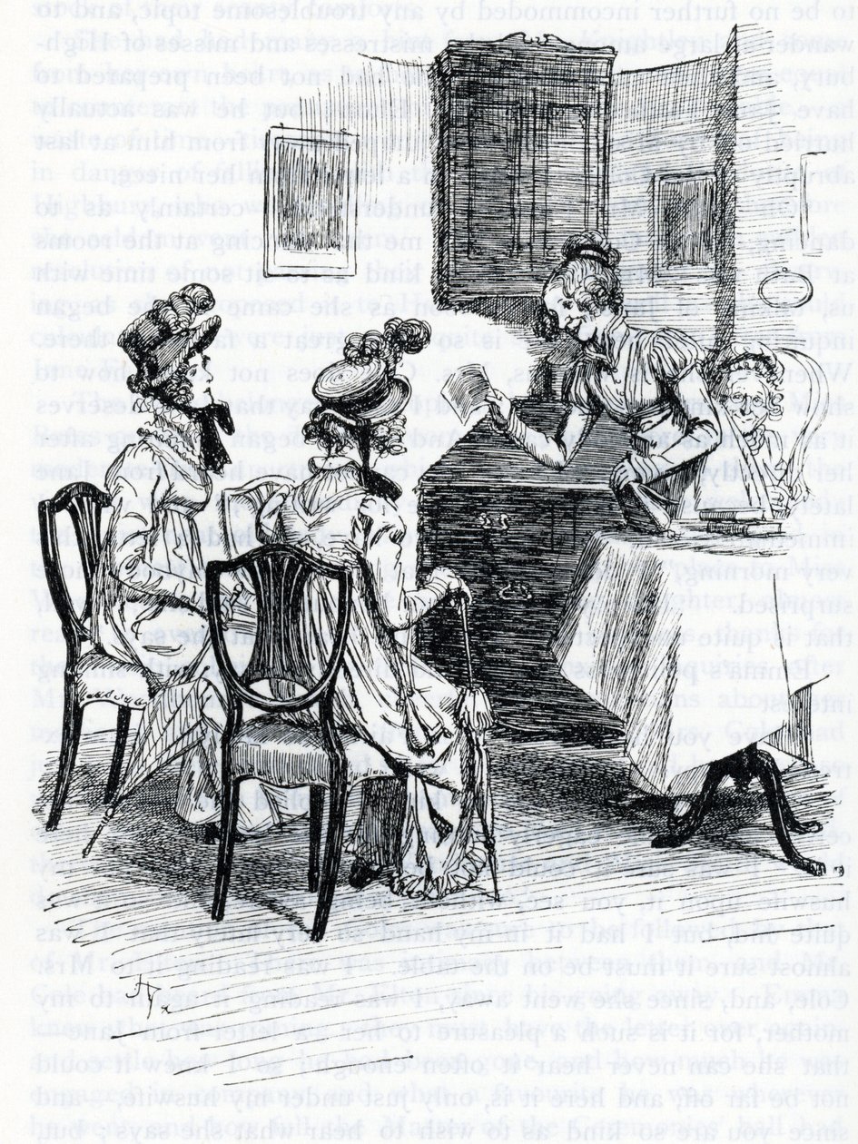 Illustration för "Emma" av Jane Austen (illustration) av Hugh Thomson
