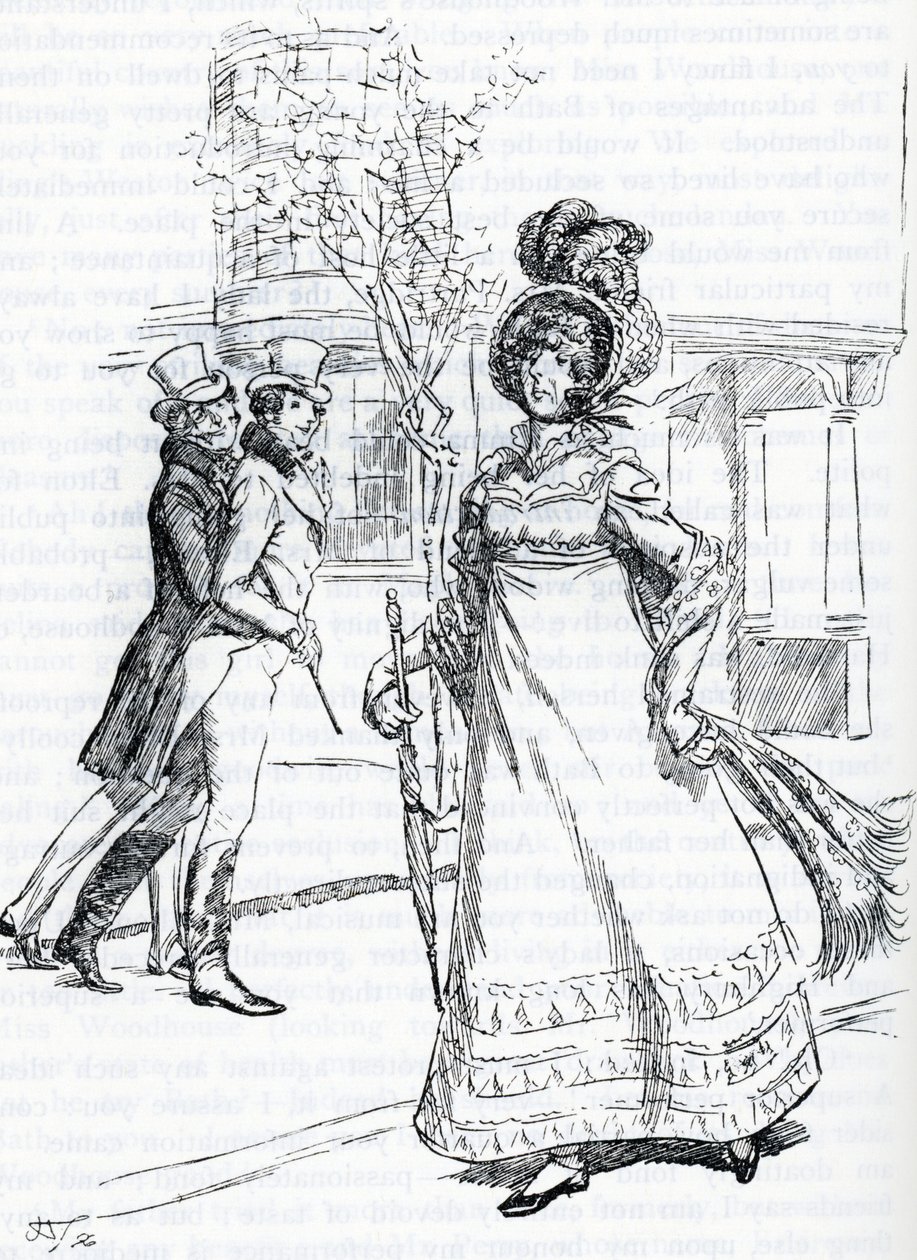 Illustration för "Emma" av Jane Austen (illustration) av Hugh Thomson
