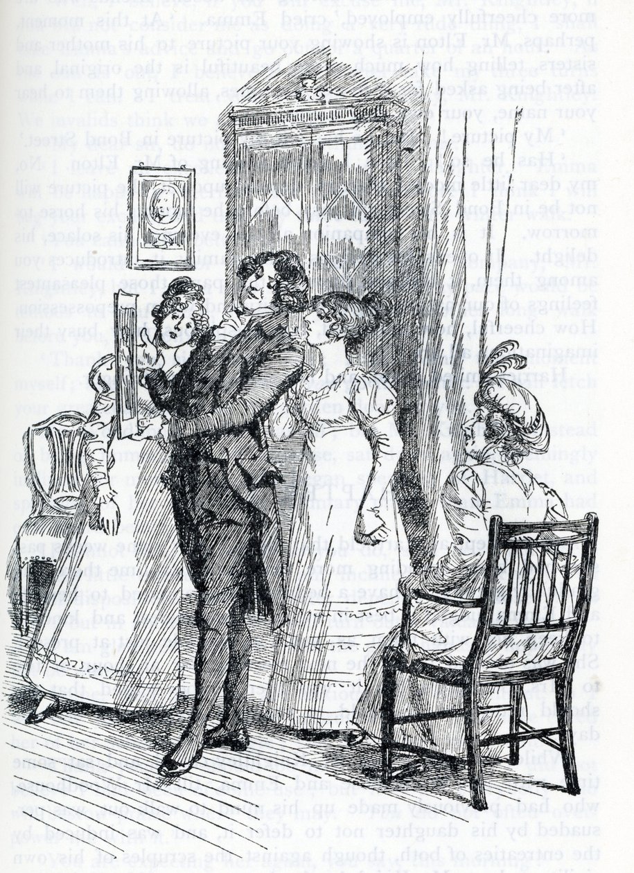 Illustration för "Emma" av Jane Austen (illustration) av Hugh Thomson
