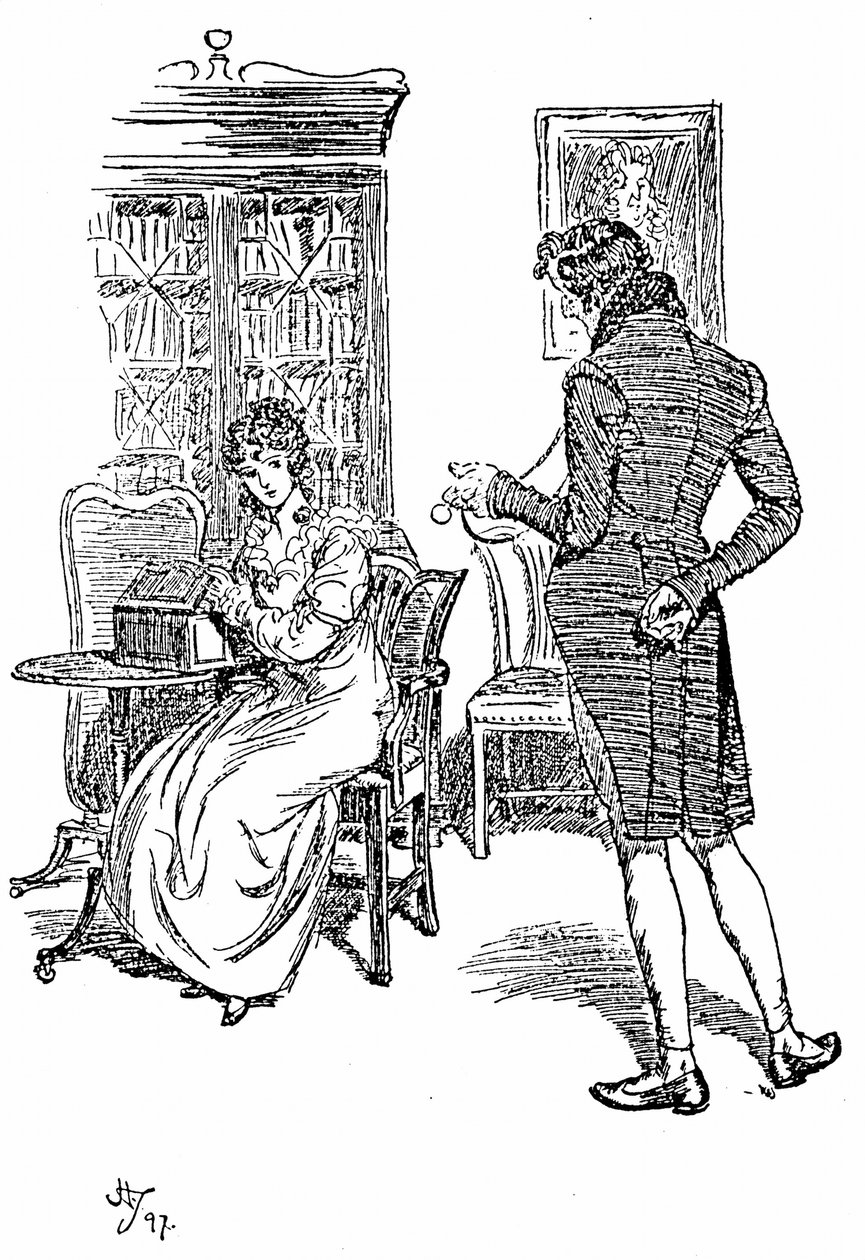 Illustration till Jane Austens Persuasion av Hugh Thomson