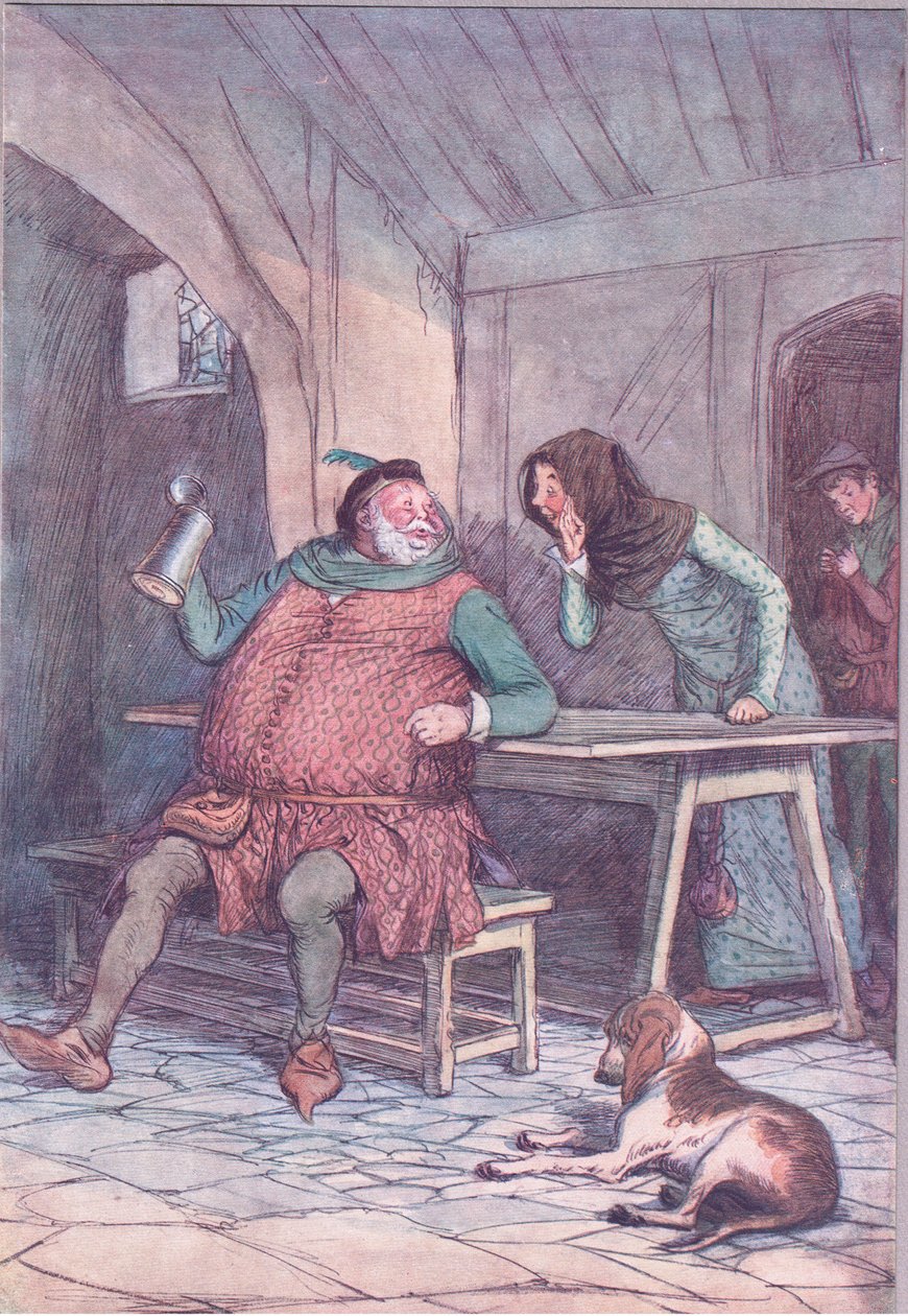 Marry är det korta och långa av det, illustration från The Merry Wives of Windsor, 1910 av Hugh Thomson