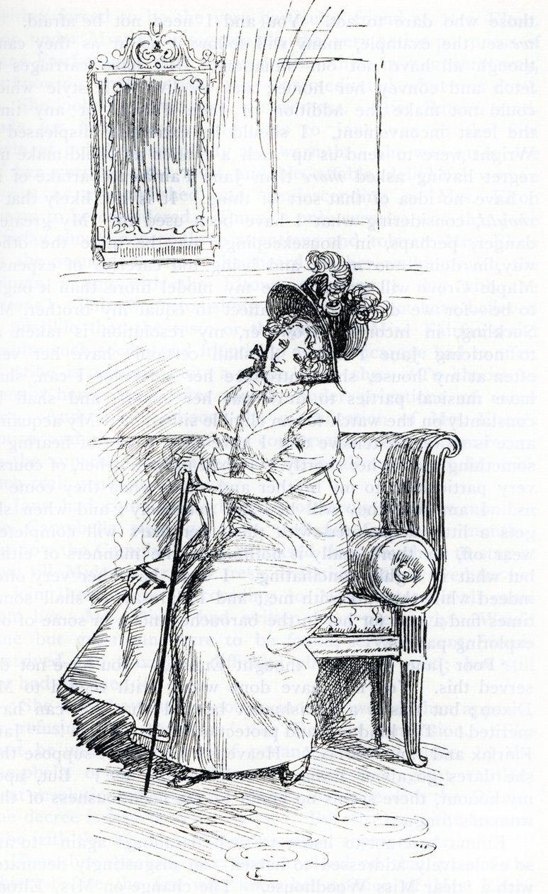 "Mrs Elton" (illustration) av Hugh Thomson