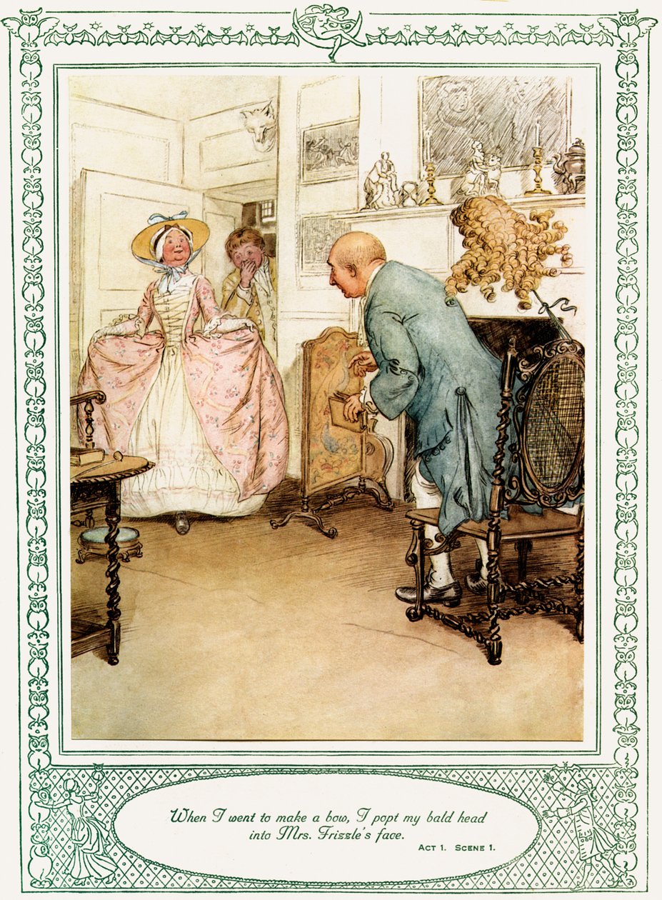 Oliver Goldsmiths pjäs She Stoops to Conquer av Hugh Thomson
