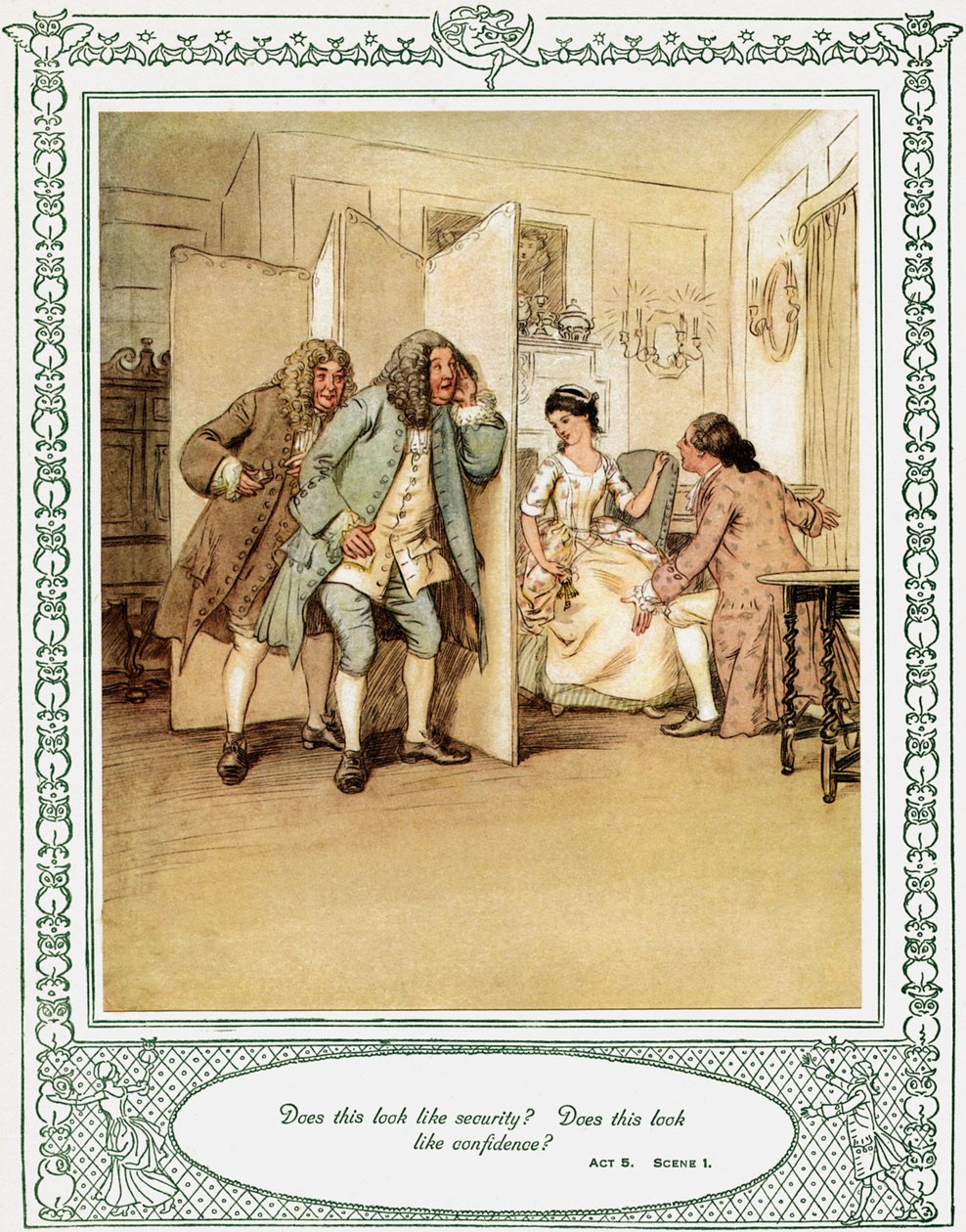 Oliver Goldsmiths pjäs She Stoops to Conquer av Hugh Thomson