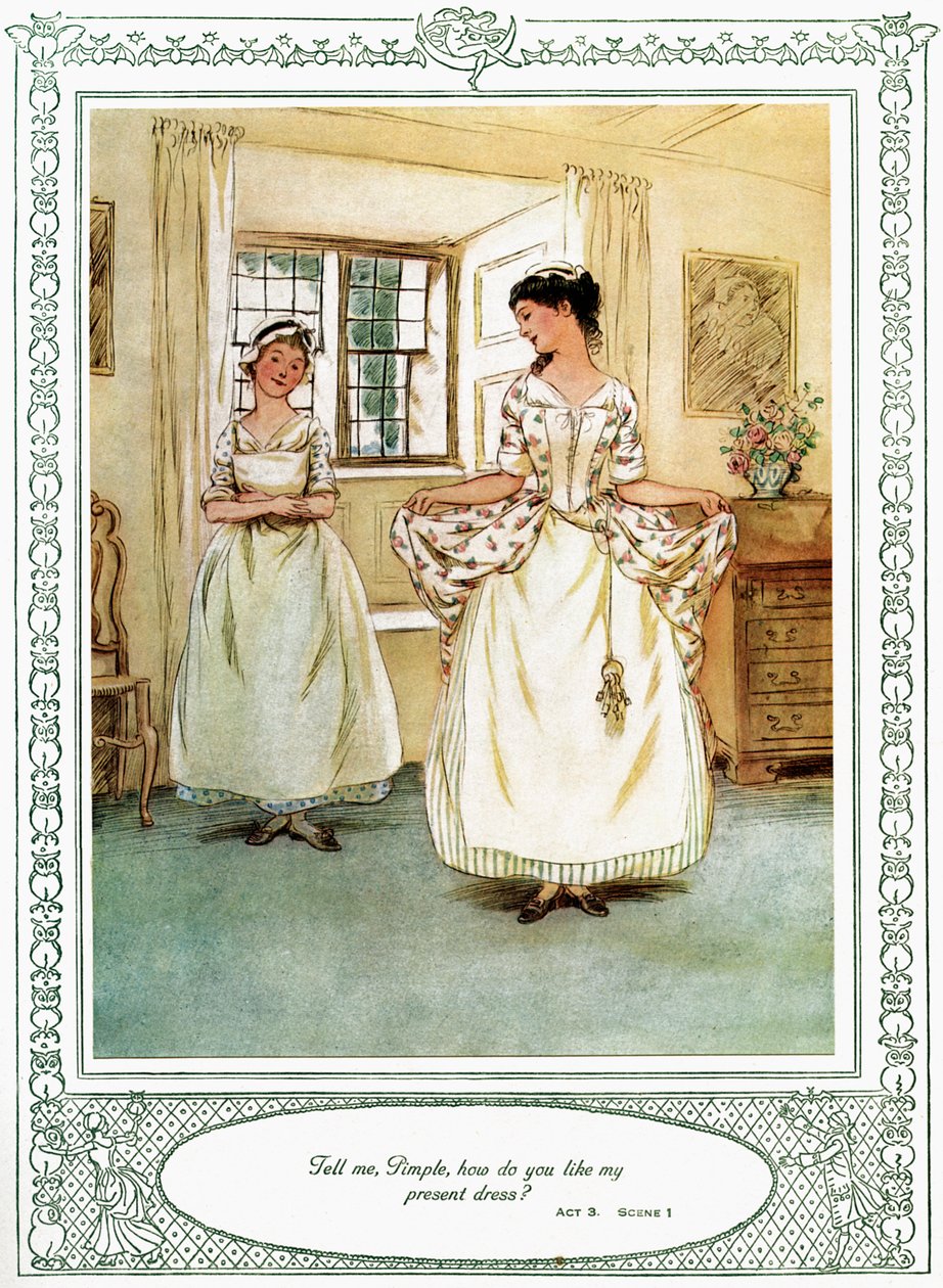 Oliver Goldsmiths pjäs She Stoops to Conquer av Hugh Thomson