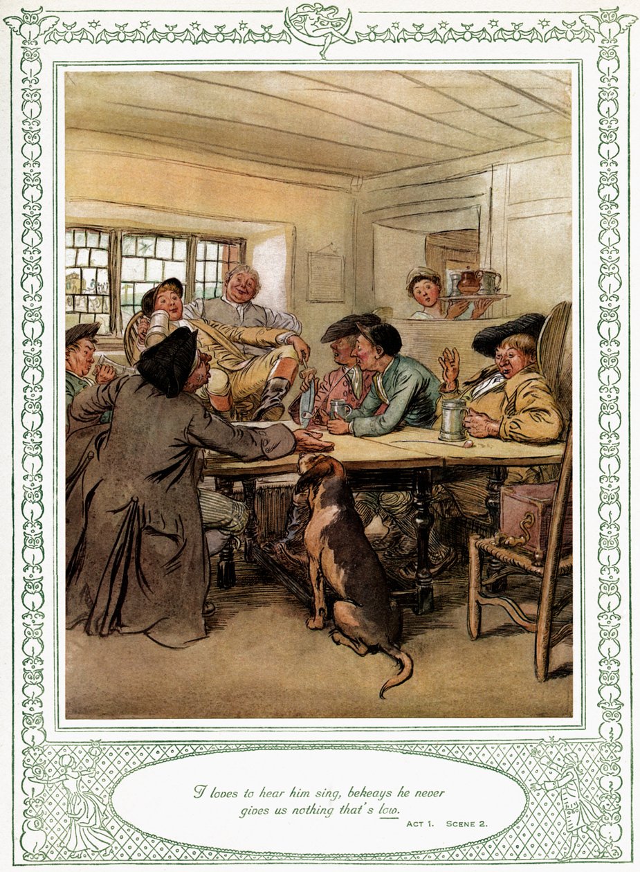 Oliver Goldsmiths pjäs She Stoops to Conquer av Hugh Thomson