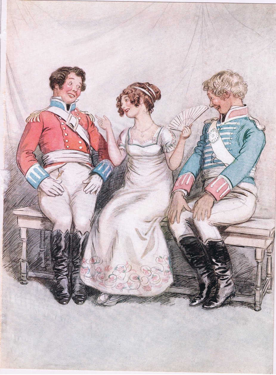 Phoebe: "Så fort du ser en dam med en vacker näsa kan du inte låta bli att säga att du avgudar henne". (litho) av Hugh Thomson