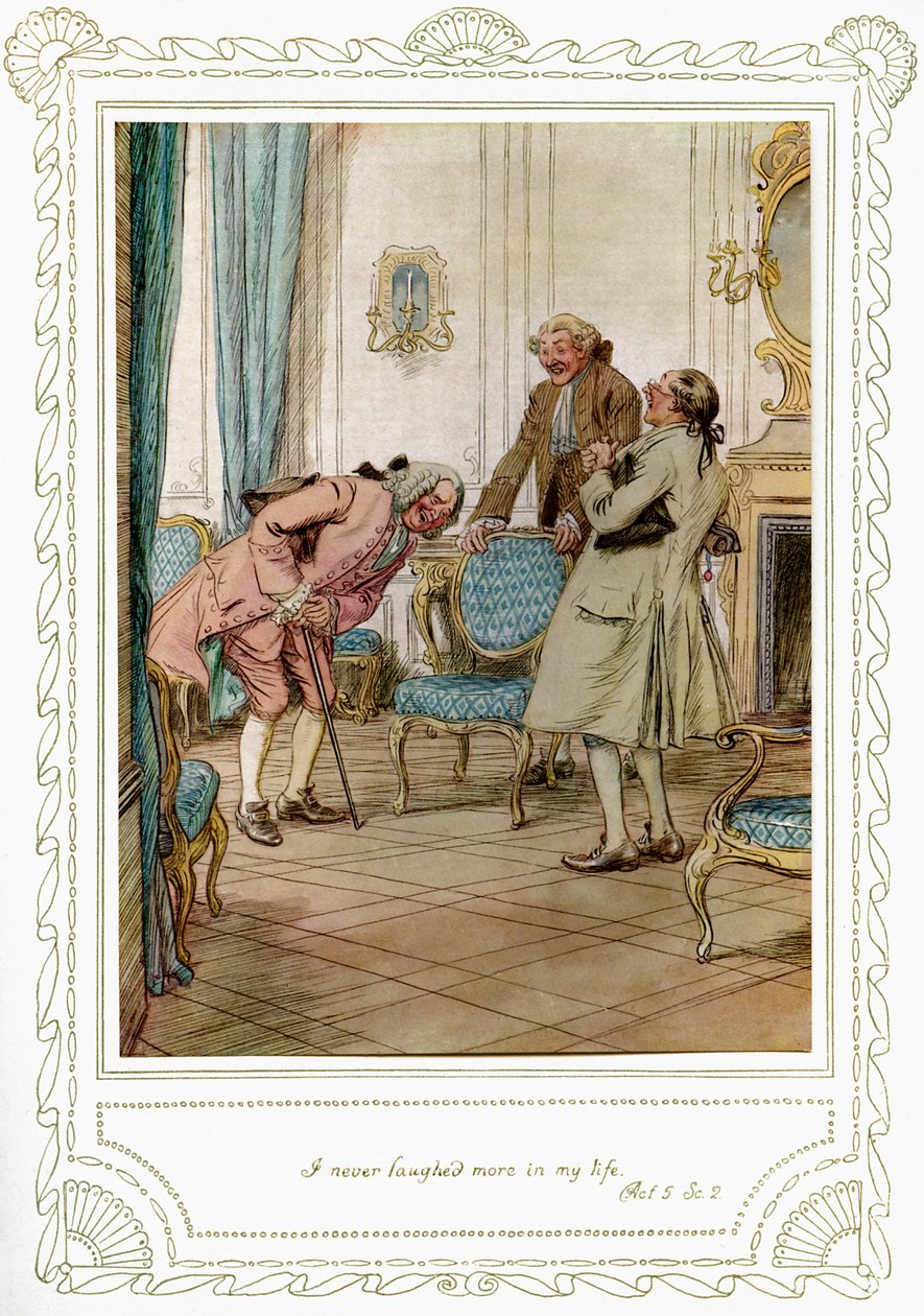 Richard Brinsley Sheridans pjäs av Hugh Thomson