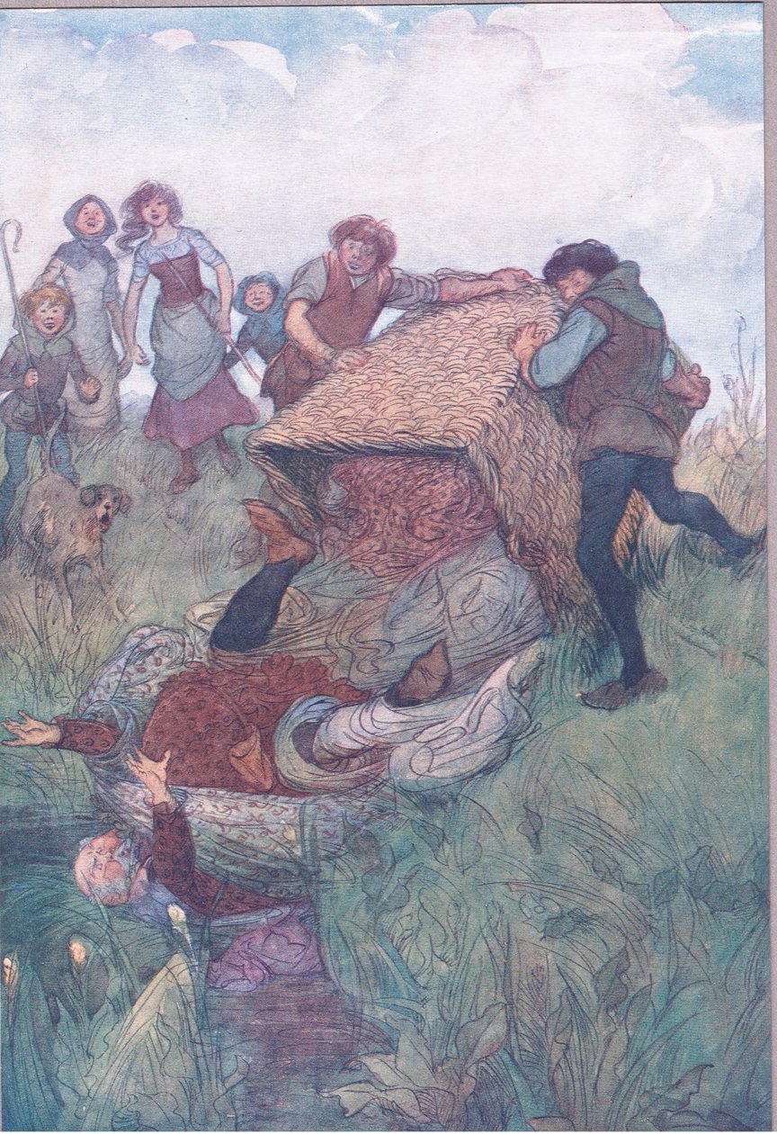 "Kastad in i Themsen", illustration från 