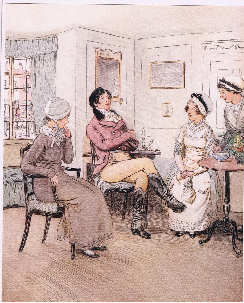 Valentine: "Jag ångrar att de är ute, Patty, men jag kommer att invänta deras återkomst". (litho) av Hugh Thomson