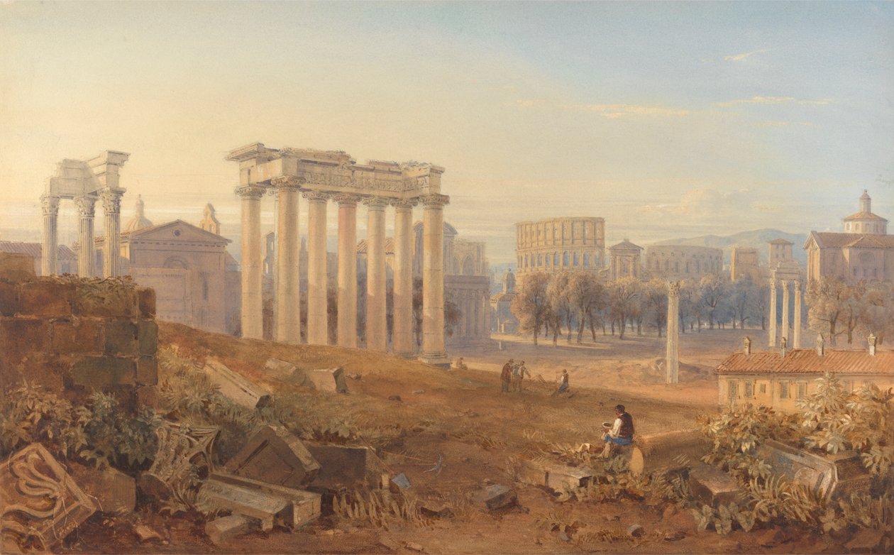 Utsikt över Forum i Rom av Hugh William Grecian Williams