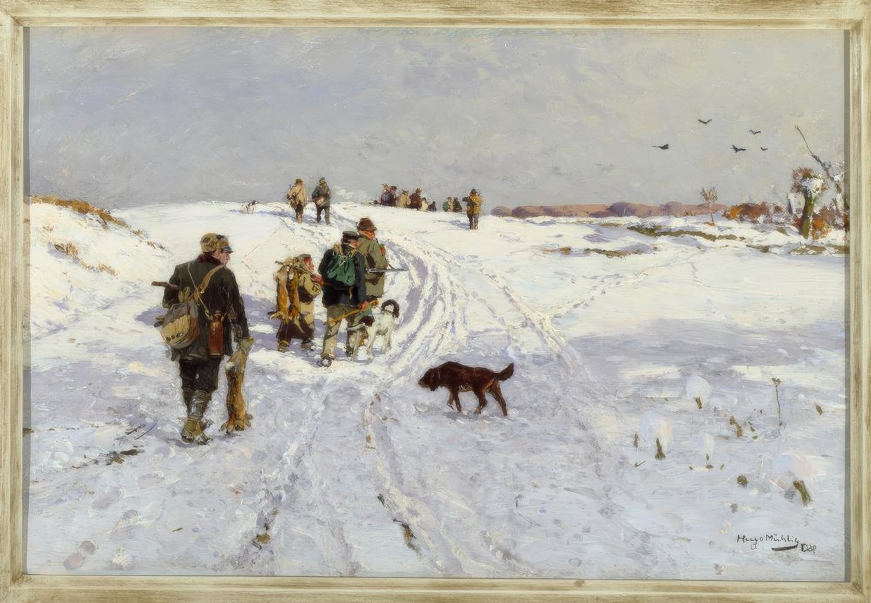Återkomst från vinterjakten av Hugo Muhlig
