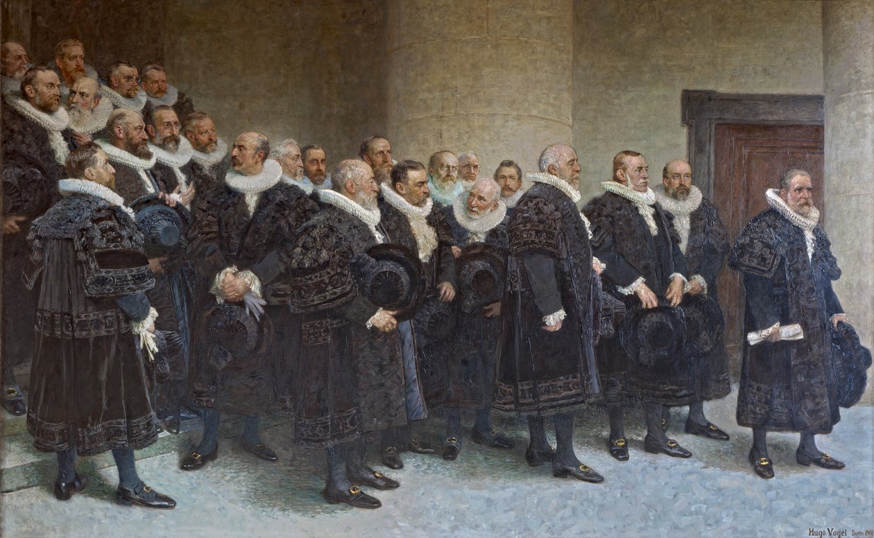 Einzug des Senats in das neue Rathaus am 26.10.1897 av Hugo Vogel