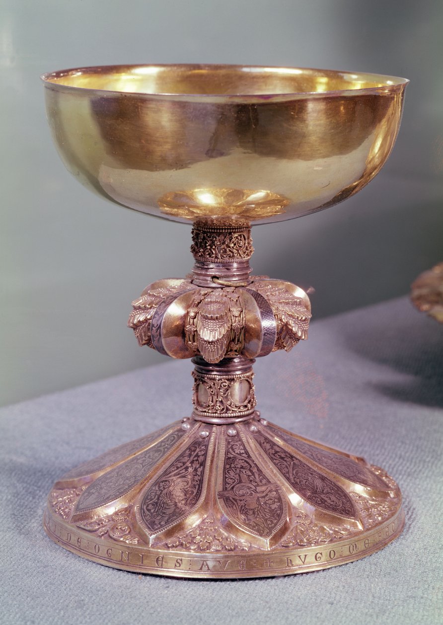 Chalice of Giles de Walcourt, ca 1228 (silver och niello) av Hugo d Oignies