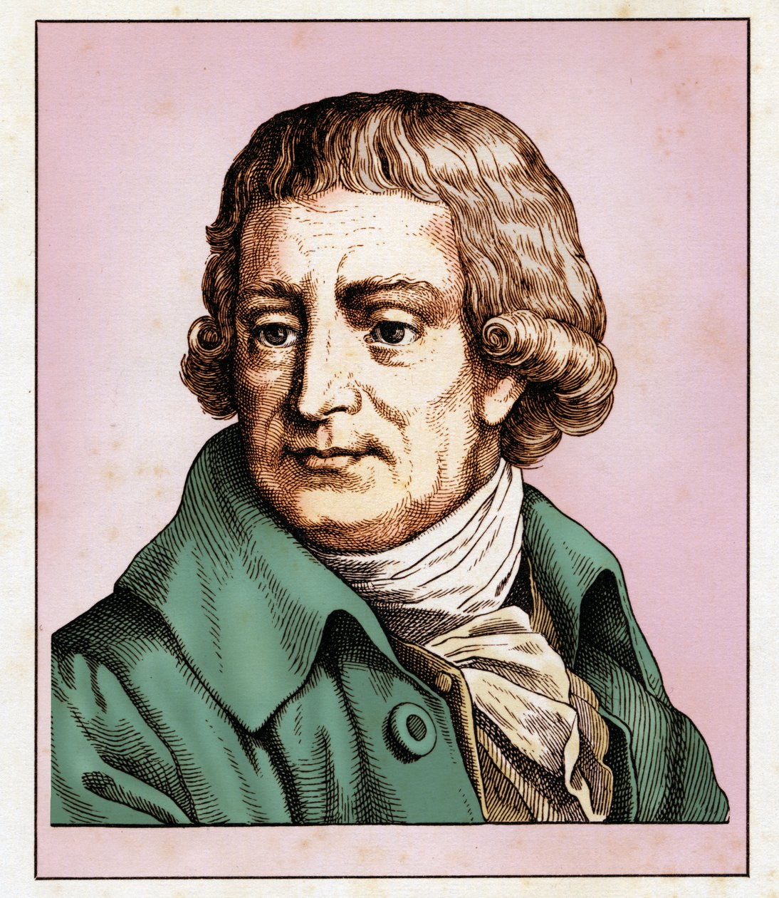 Christian Gottlob HEYNE (25 september 1729 - 14 juli 1812) 1854 (gravyr) av Hugo Bürkner