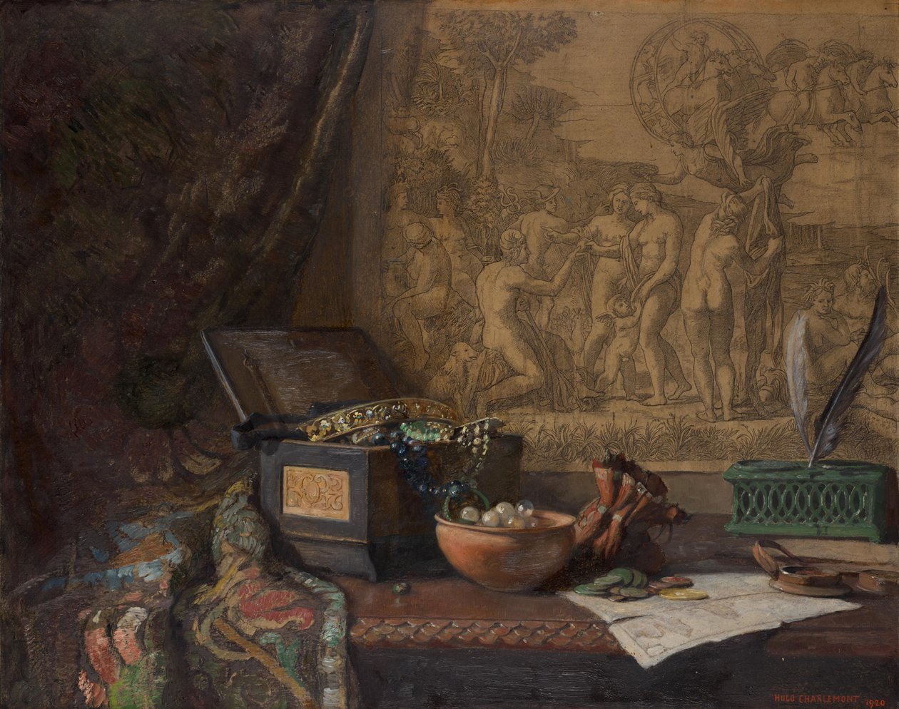 Stilleben med Paris-dom av Hugo Charlemont