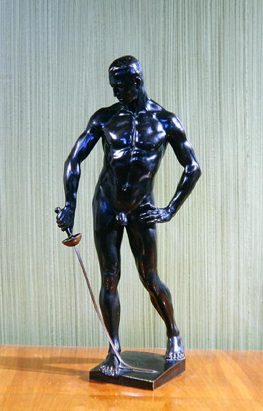 Fäktaren (brons) av Hugo Lederer