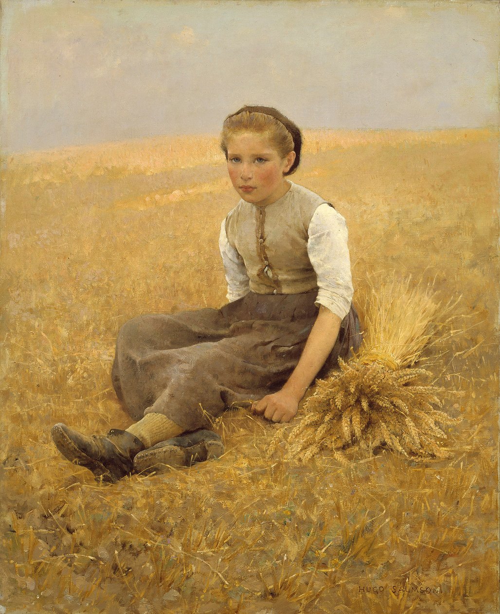 Den lilla plockaren, 1884 av Hugo Salmson