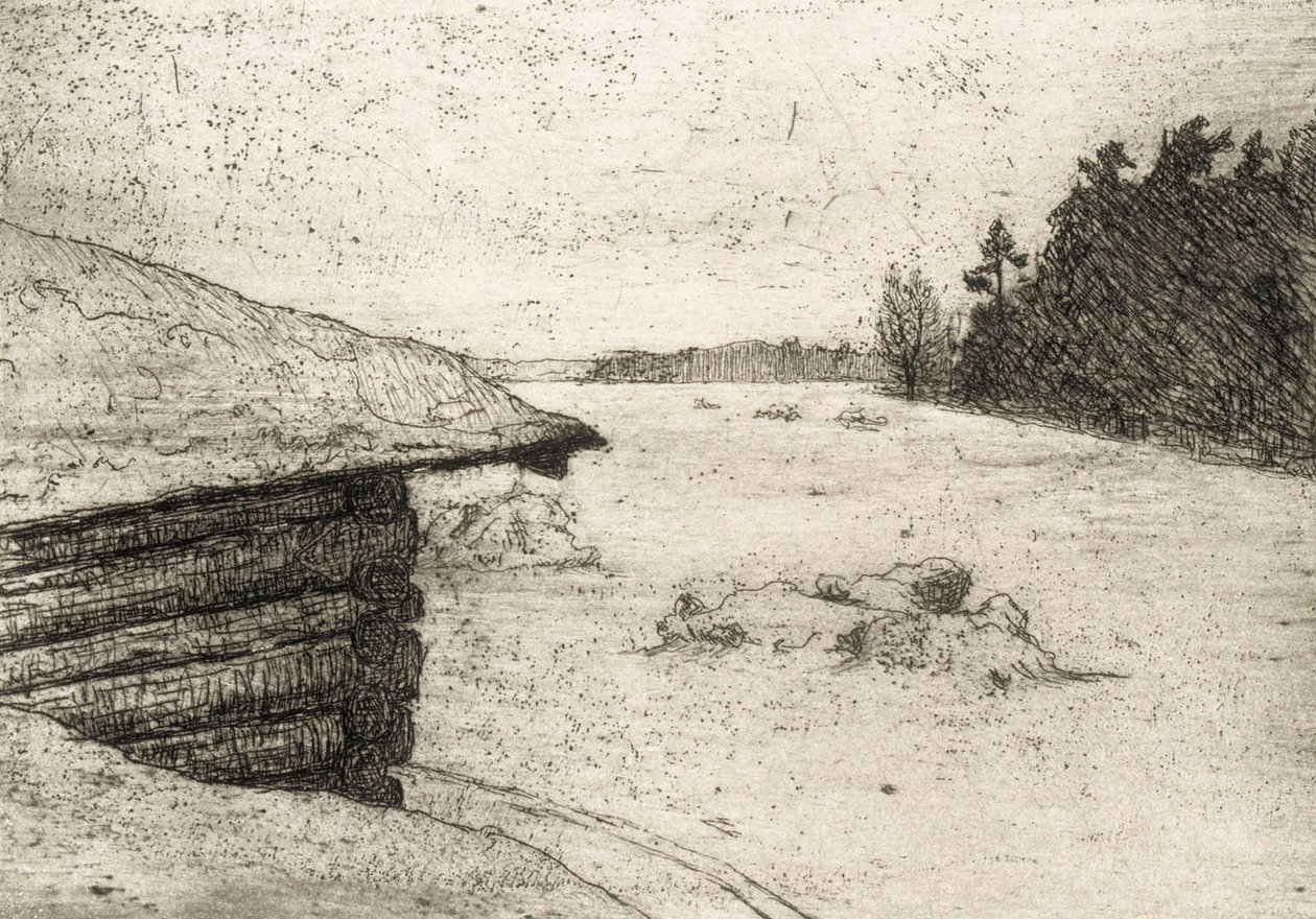 Lada på vintern av Hugo Simberg