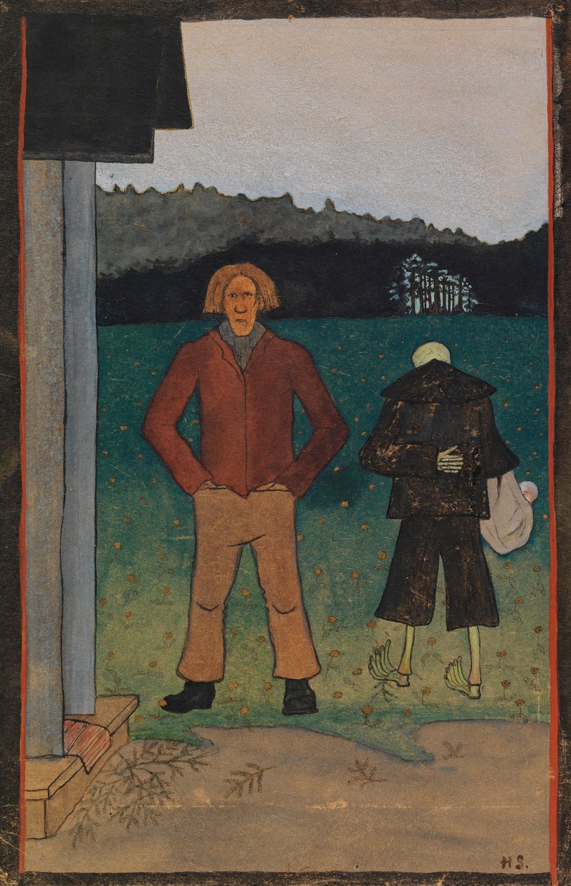 Der Tod und der Bauer av Hugo Simberg