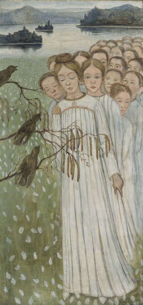 Folksång Folkvisa, 1894 av Hugo Simberg