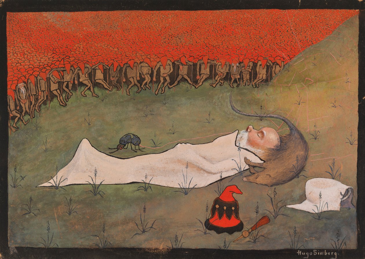 Kung Hobgoblin sover av Hugo Simberg