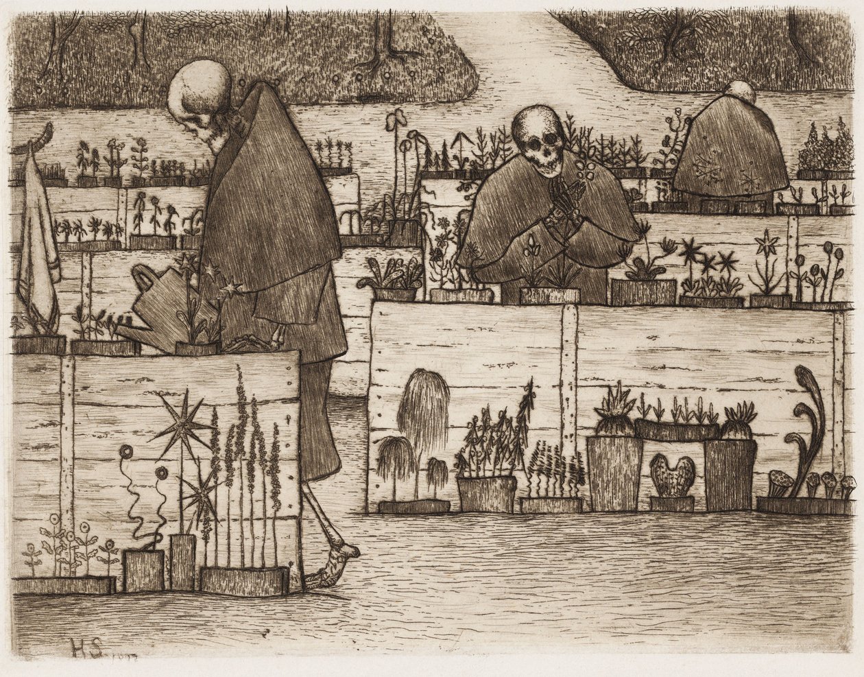 Dödens trädgård; I dödens trädgård av Hugo Simberg