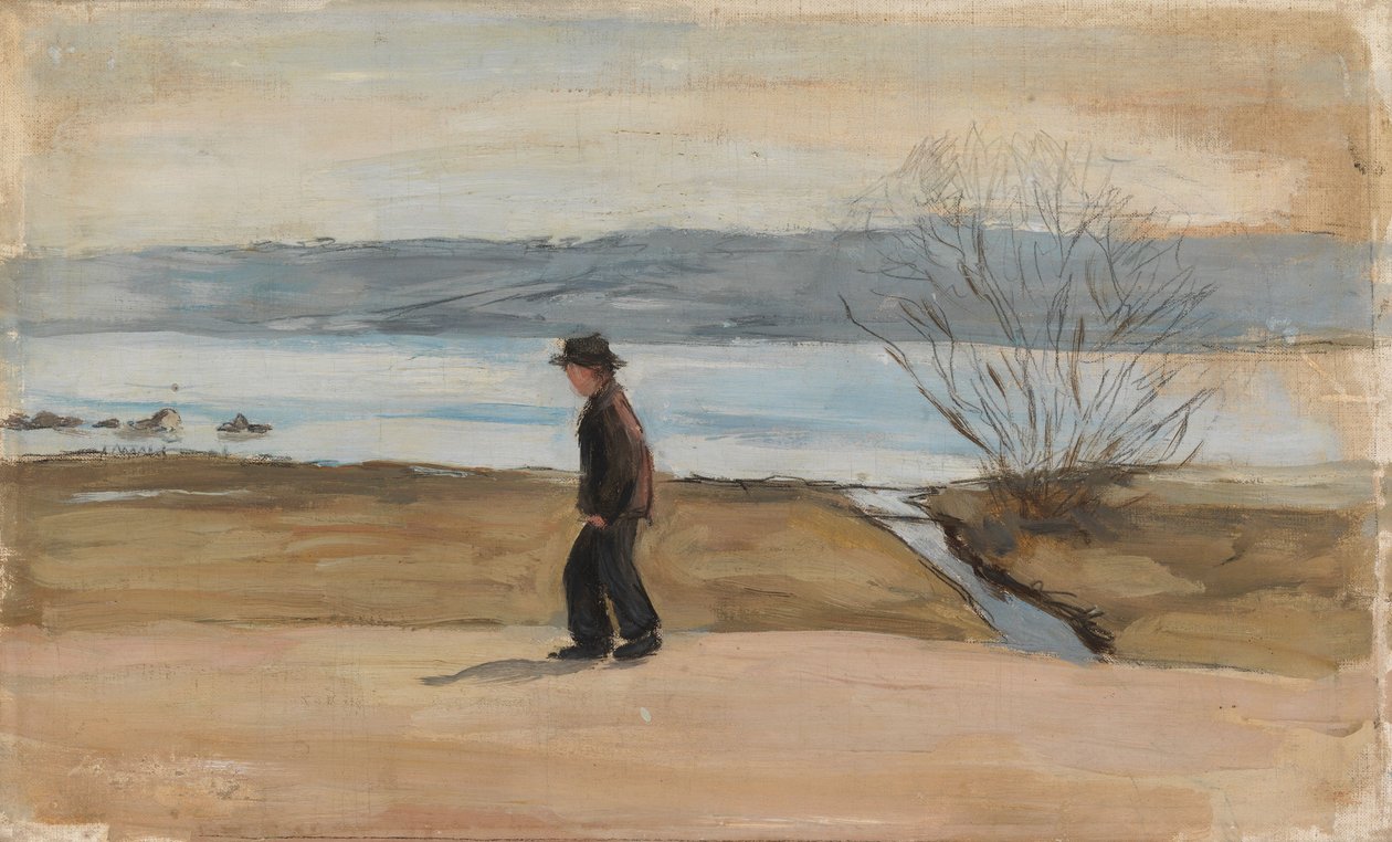 ”Den sårade ängeln”, landskapsstudie av Hugo Simberg