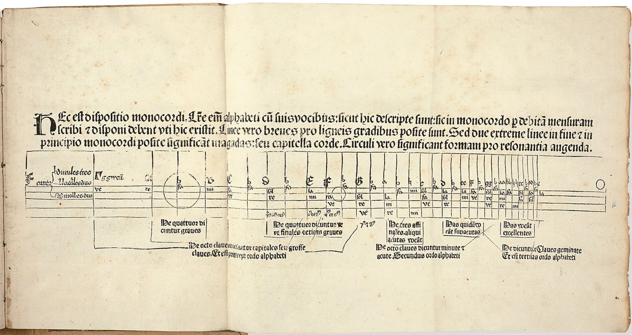 Flores musicae av Hugo Spechtshart von Reutlingen. Första upplagan, 1488. av Hugo Spechtshart von Reutlingen