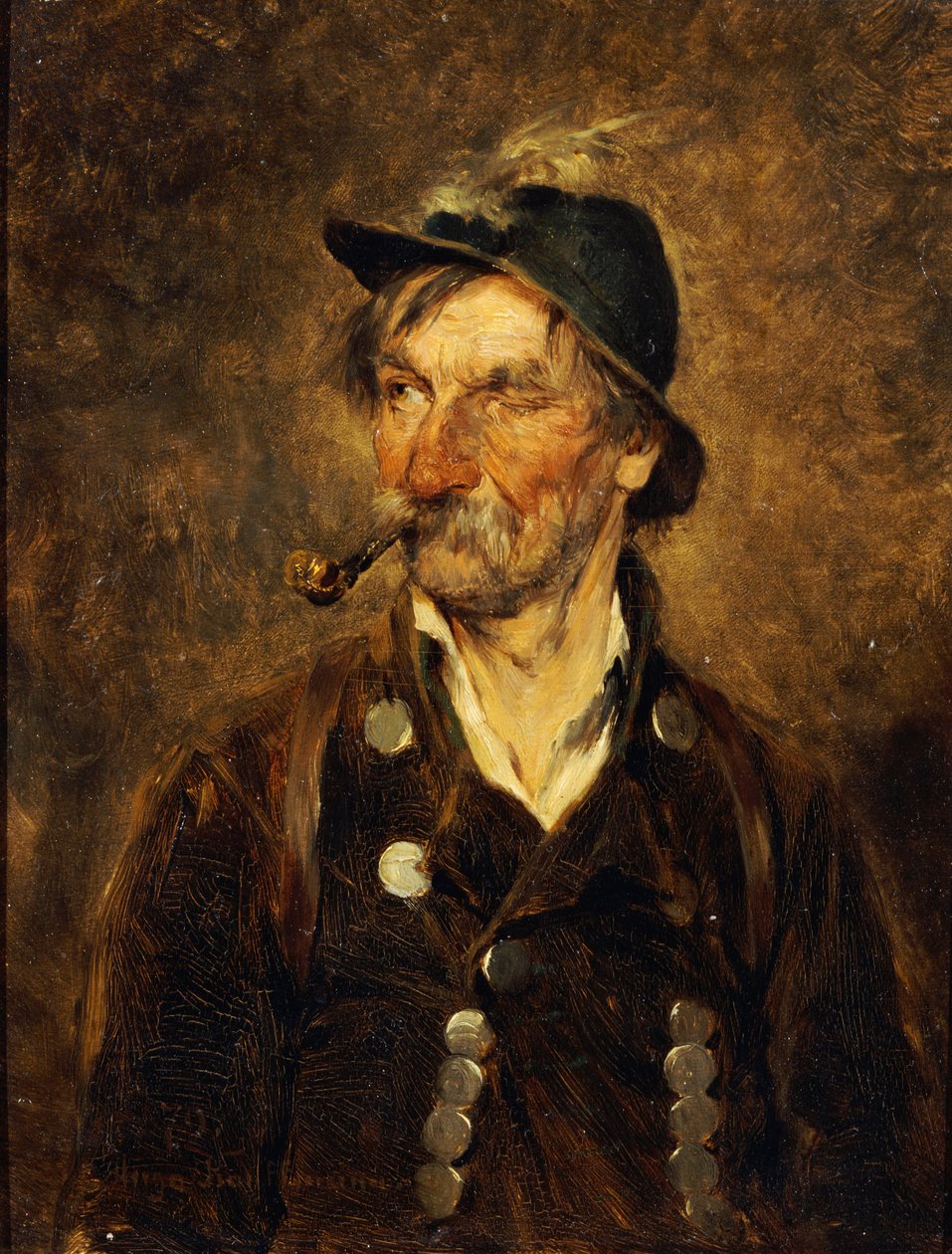 Den gamle jägaren, 1879 av Hugo Wilhelm Kauffman