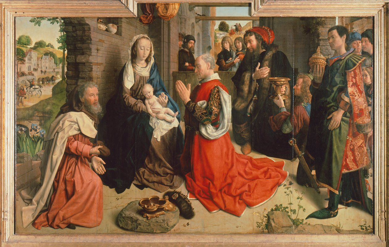 Adoration of the Magi, c.1470 (olja på panel) av Hugo van der Goes