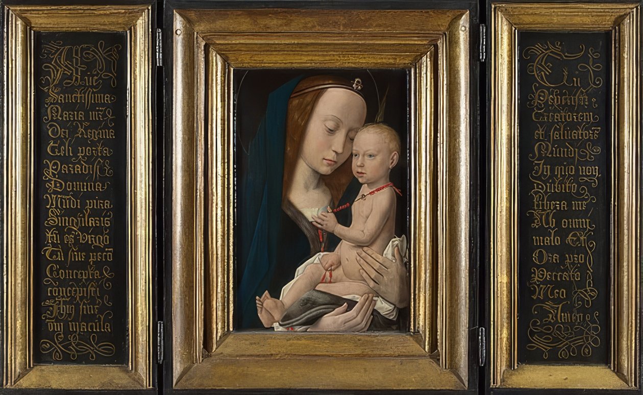 Madonna med barnet. Omkring 1485 av Hugo van der Goes