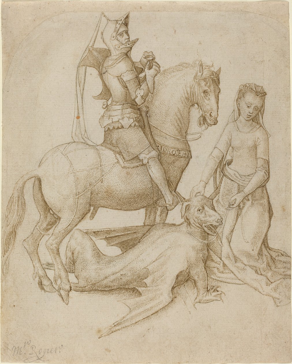 Sankt Georg och draken av Hugo van der Goes