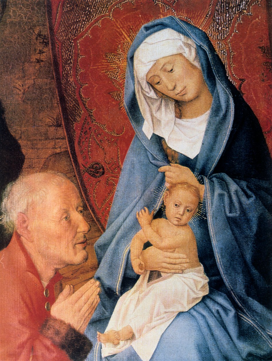 The Adoration of the Magi, detalj, 1400-talet. av Hugo van der Goes