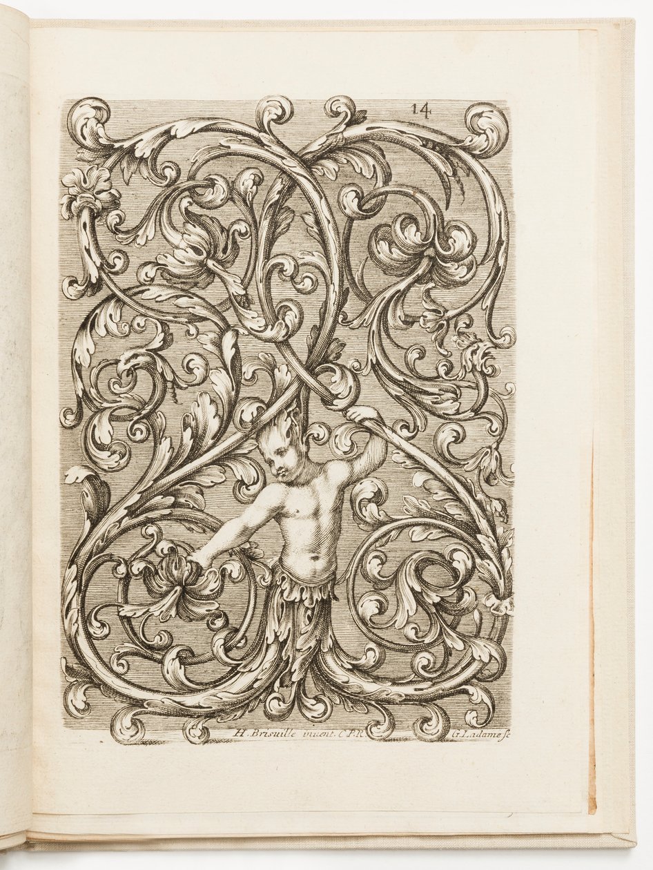 Tavla 14, från Various Designs for Locksmiths av Hugues Brisville