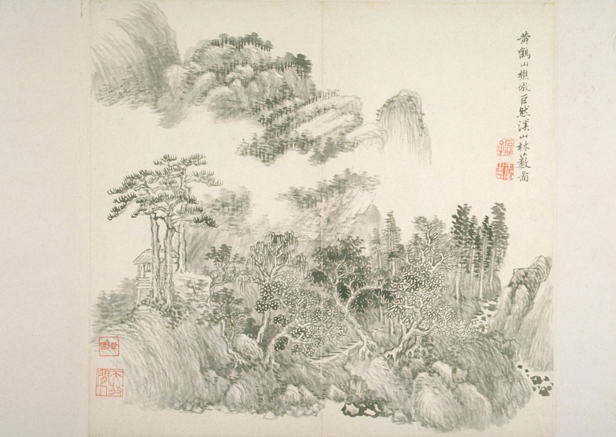Album After Old Masters And Poems (album (10 blad), bläck på papper) av Hui Wang