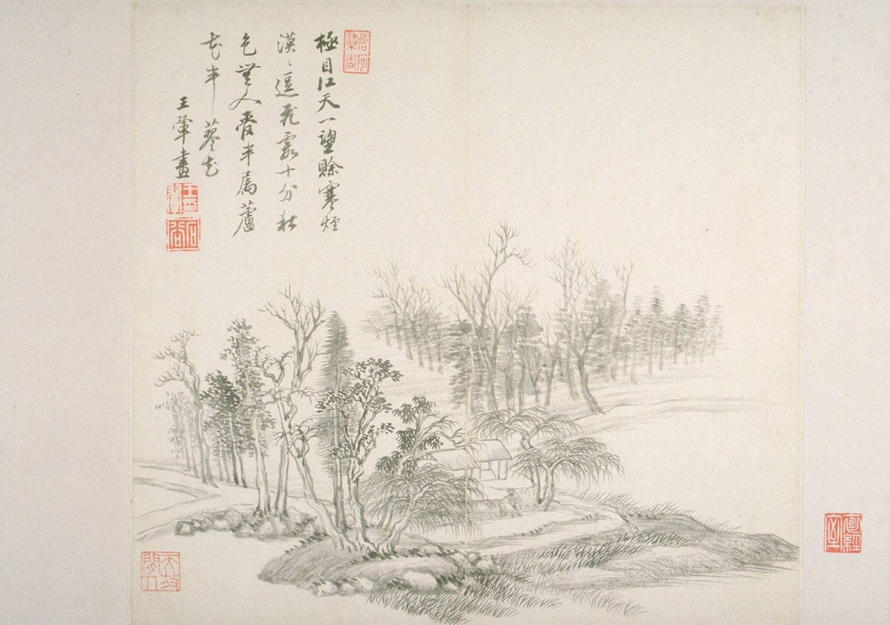 Album After Old Masters And Poems (album (10 blad), bläck på papper) av Hui Wang