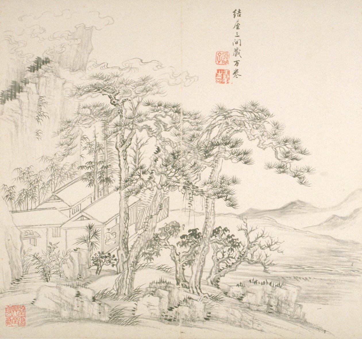 Album After Old Masters And Poems (album (10 blad), bläck på papper) av Hui Wang