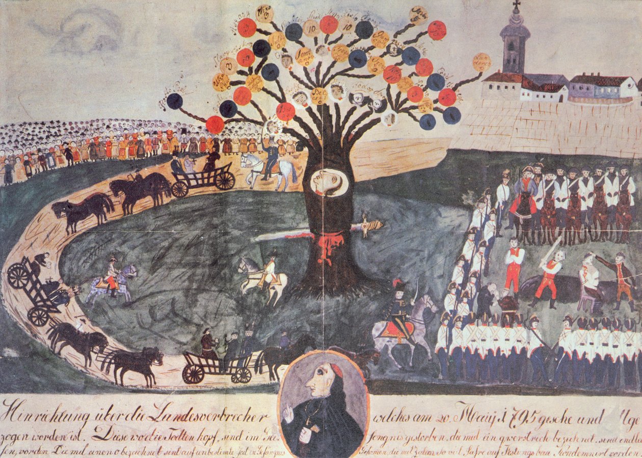 Avrättning av Ignac Martinovics och hans följeslagare den 20 maj 1795 av Hungarian School