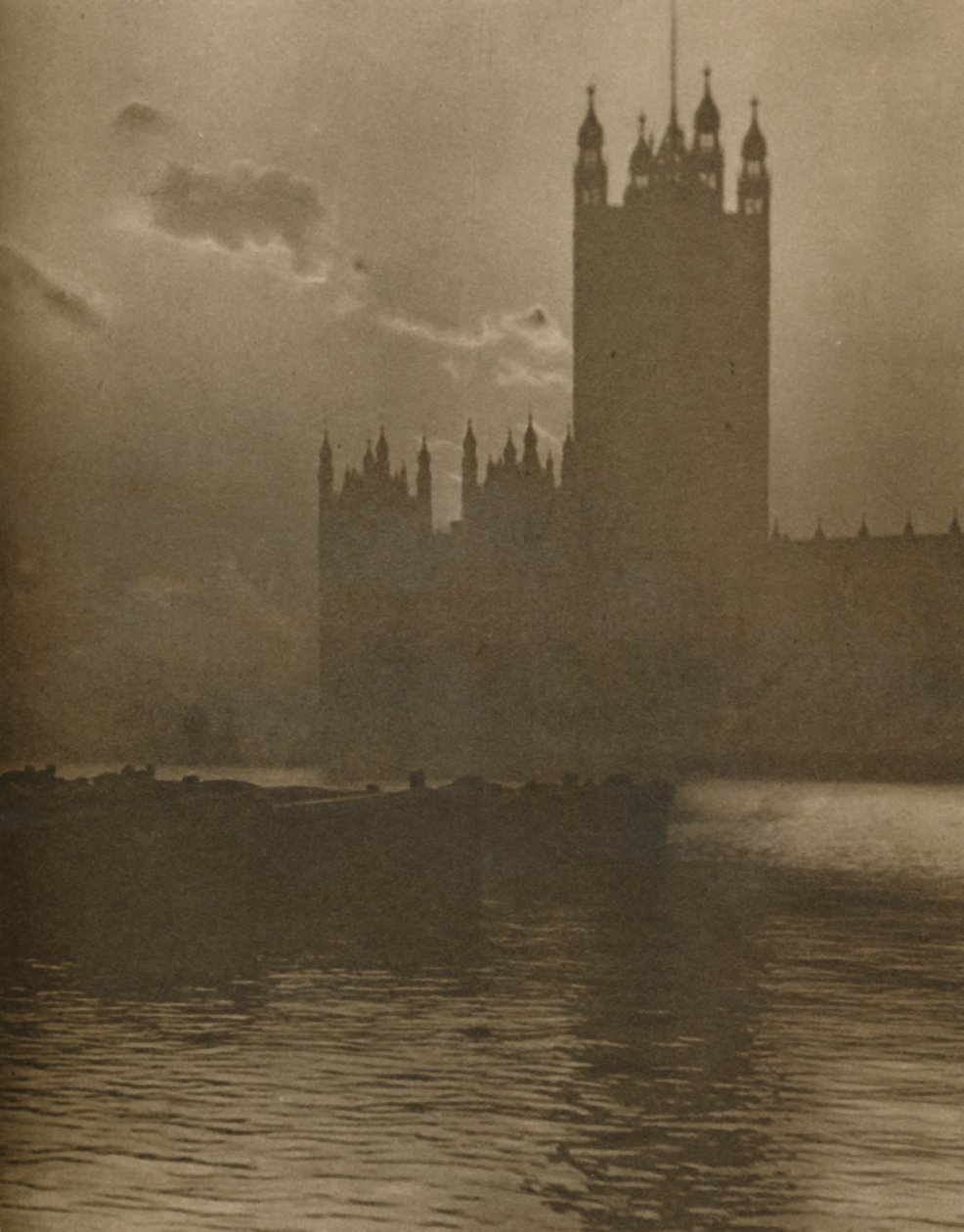 "Shrine of Stone som täcker det bankande hjärtat av parlamentariska London", c1935. av Huson