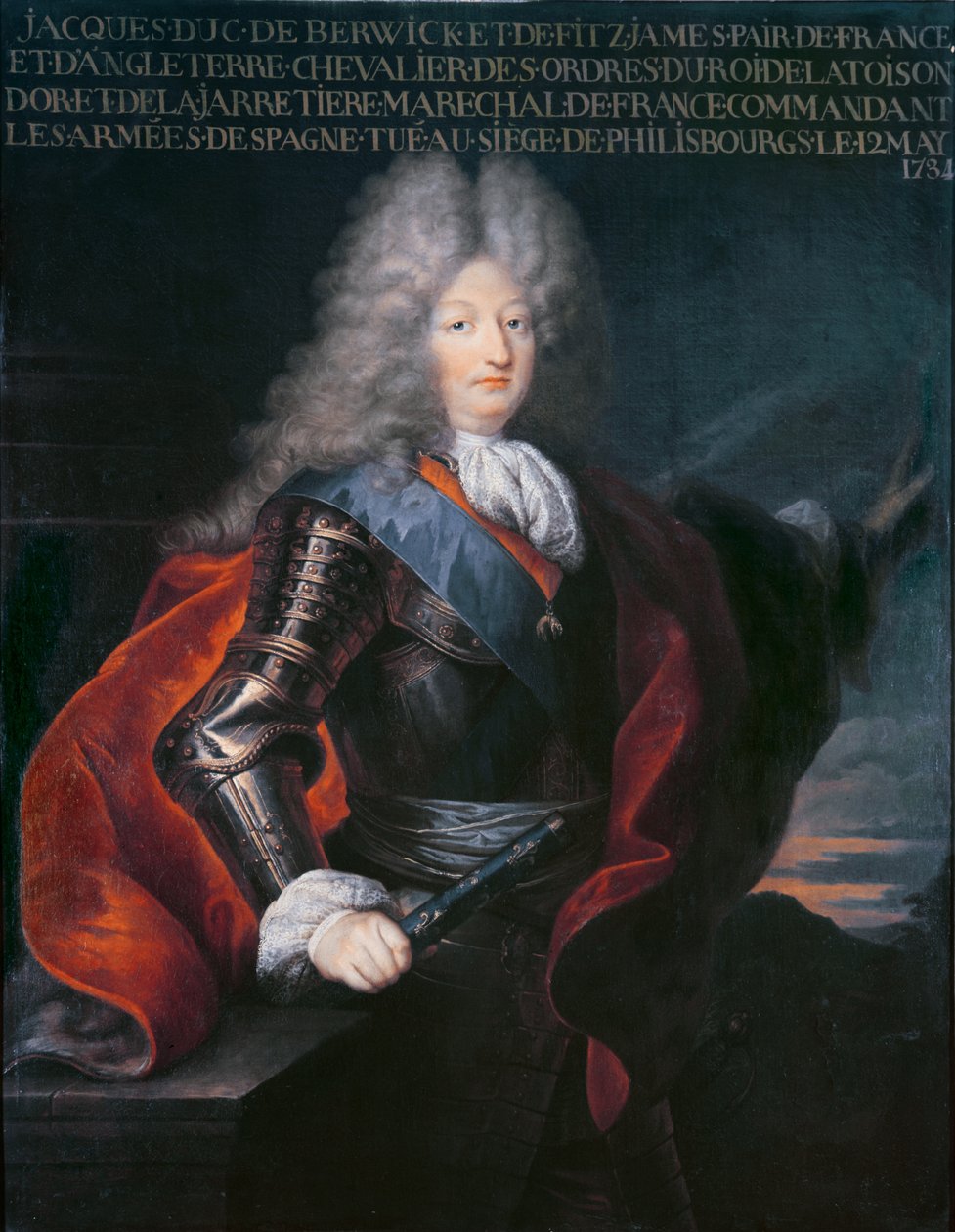 James Stuart Fitzjames (1670-1734) 1:e hertig av Berwick av Hyacinthe Francois Rigaud